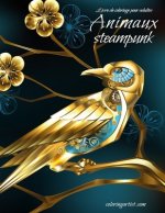 Livre de coloriage pour adultes Animaux steampunk