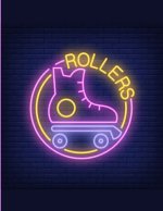 Rollers: cahier de notes ligné motif patin - rollers