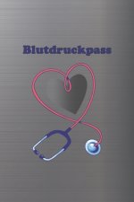 Blutdruckpass: Platz für 2000 Messungen - ca. DIN A5 - unkompliziert, übersichtlich, klein und handlich - Blutdrucktagebuch zum Ausfü
