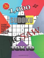 1,000 + sudoku jigsaw 10x10: Logic puzzles easy - medium levels