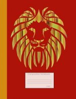 Lion Composition Notebook: Graph Paper Book to Write in for School, Take Notes, for Teen Girls and Boys, Students, Teachers, Homeschool, Shiny Go