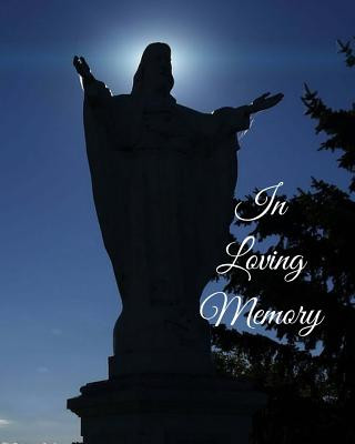 In Loving Memory: 8 X 10 - 2 Column White Paper - Funeral Guest Book, Memorial Service, Sign in Book