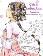 Girls in Ancient Asian Fashion - A hand-drawn coloring book