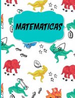 Matematicas: Libreta Cuadriculada escolar/ Ideal para practicar escritura numeros/ Hoja cuadros 0.5 in /120 paginas/8.5 x 11 in