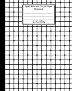 Quad Rule 5x5 Graph Paper Notebook. 8 X 10. 120 Pages. Geometric Shapes Cover: White Black Mesh Squares Dots Pattern Cover. Square Grid Paper, Graph R