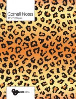 Cornell Notes: Leopard Pattern Cover - Best Note Taking System for Students, Writers, Conferences. Cornell Notes Notebook. Large 8.5