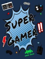 Super Gamer Graph Paper Notebook