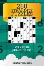 250 Straights Puzzles: Very Hard Straights 9x9