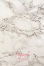 Agenda 2019: Semainier de Janvier ? Décembre, Theme Marbre, Design Et Ergonomique, Simple Et Efficace, 15.2 X 22.9 CM, 116 Pages