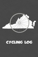 Cycling Log: Virginia Cycling Log for tracking and monitoring your workouts and progress towards your bicycling goals. A great fitn