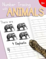 Number Tracing With Animals: Learn the Numbers - Number and Counting Practice Workbook for Children in Preschool and Kindergarten - Lilac-Peach Cov