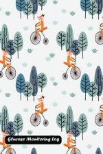 Glucose Monitoring Log: Fox Ride a Vintage Bicycle in the Forest Cover