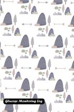 Glucose Monitoring Log: Tree Pattern Cover