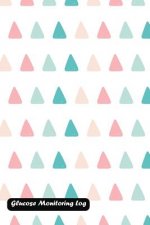 Glucose Monitoring Log: Triangle Pattern Cover