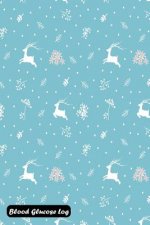 Blood Glucose Log: Christmas Seamless Pattern Cover