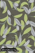Blood Glucose Log: Floral Leaf Cover