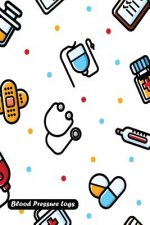 Blood Pressure Log: Medical Pattern Cover