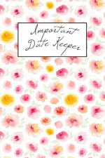 Important Date Keeper: Pink & Yellow Blooms