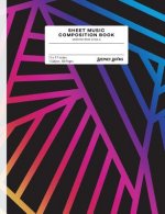 Sheet Music Composition Book: Geometric Prism (Style A)