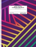 Sheet Music Composition Book: Geometric Prism (Style C), Numbered Pages