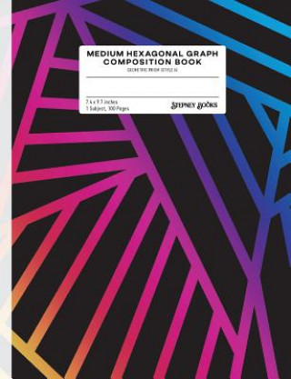 Medium Hexagonal Graph Composition Book: Geometric Prism (Style A)