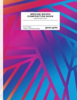 Medium Graph Composition Book: Geometric Prism (Style D), Numbered Pages