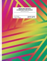 Medium Graph Composition Book: Geometric Prism (Style E)