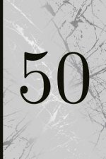 50: A Beautiful 50th Birthday Gift and Keepsake to Write Down Special Moments
