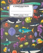Composition Notebook: Notebook for School Office Home Student Teacher Use Wide Ruled - 100 Sheets - 200 Pages - 9 1/4 X 7 1/2 In. / 24.77 X