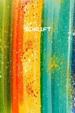 Schrift: Trendy & Hip Notitieboek - Regenboog Waterverf - Groen Oranje Rood Geel Blauw - Ideaal Voor School, Studie, Recepten o