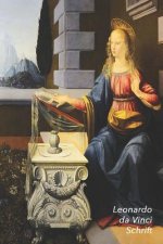 Leonardo Da Vinci Schrift: Annunciatie - Artistiek Dagboek - Ideaal Voor School, Studie, Recepten of Wachtwoorden - Stijlvol Notitieboek Voor Aan