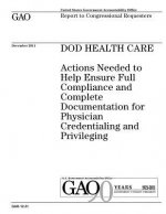DOD health care: actions needed to help ensure full compliance and complete documentation for physician credentialing and privileging: