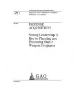 Defense acquisitions: strong leadership is key to planning and executing stable weapon programs: report to the Committee on Armed Services,