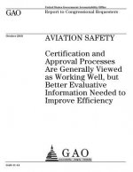 Aviation Safety: Certification and Approval Processes Are Generally Viewed as Working Well, But Better Evaluative Information Needed to