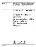 Defense logistics: actions needed to improve implementation of the Army Logistics Modernization Program: report to the Chairman, Subcommi