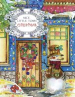 Adult Coloring Book: Nice Little Town Christmas