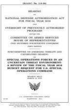 Hearing on National Defense Authorization Act for Fiscal Year 2016 and oversight of previously authorized programs before the Committee on Armed Servi