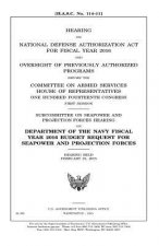 Hearing on National Defense Authorization Act for Fiscal Year 2016 and oversight of previously authorized programs before the Committee on Armed Servi