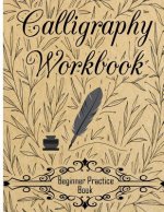 Calligraphy Workbook (Beginner Practice Book): Beginner Practice Workbook 4 Paper Type Line Lettering, Angle Lines, Tian Zi Ge Paper, DUAL BRUSH PENS