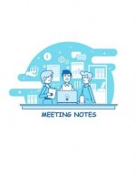 Meeting Notes: For project and task organization Sections include attendees, notes, and action items