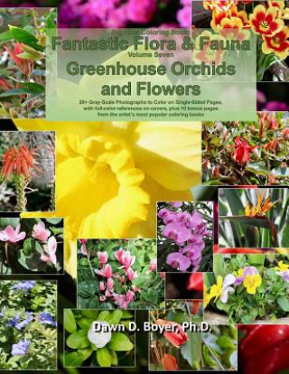 Big Kids Coloring Book: Fantastic Flora and Fauna: Volume Seven - Greenhouse Orchids and Flowers