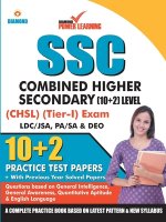 Staff Selection Commission (SSC) - Combined Higher Secondary Level (CHSL) Recruitment 2019, Preliminary Examination (Tier - I) based on CBE in English