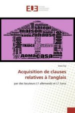 Acquisition de clauses relatives ? l'anglais