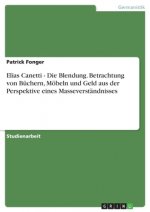 Elias Canetti - Die Blendung. Betrachtung von Büchern, Möbeln und Geld aus der Perspektive eines Masseverständnisses