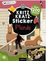 Kritzkratz-Sticker Pferde