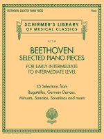 Beethoven: Selected Piano Pieces for Early Intermediate to Intermediate Level Players - Schirmer Library Volume 2149