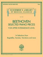Beethoven: Selected Piano Pieces - Upper Intermediate Level - Schirmer's Library of Musical Classicsolume 2150