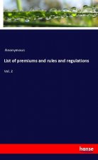 List of premiums and rules and regulations