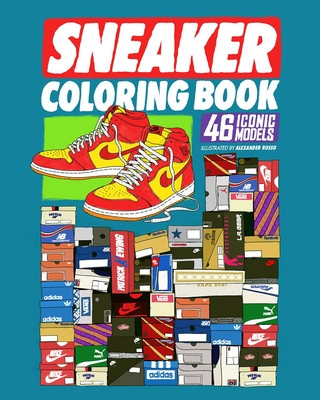Sneaker Coloring Book (Alexander Rosso)(Brožovaná)