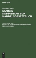 Vorschriften Der Verordnung UEber Aktienrecht